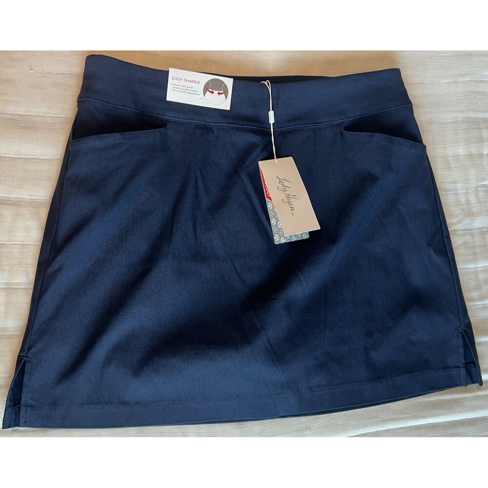Lady Hagen NWT Women Skort Size 14 Navy Blue Golf Tennis Tummy Control